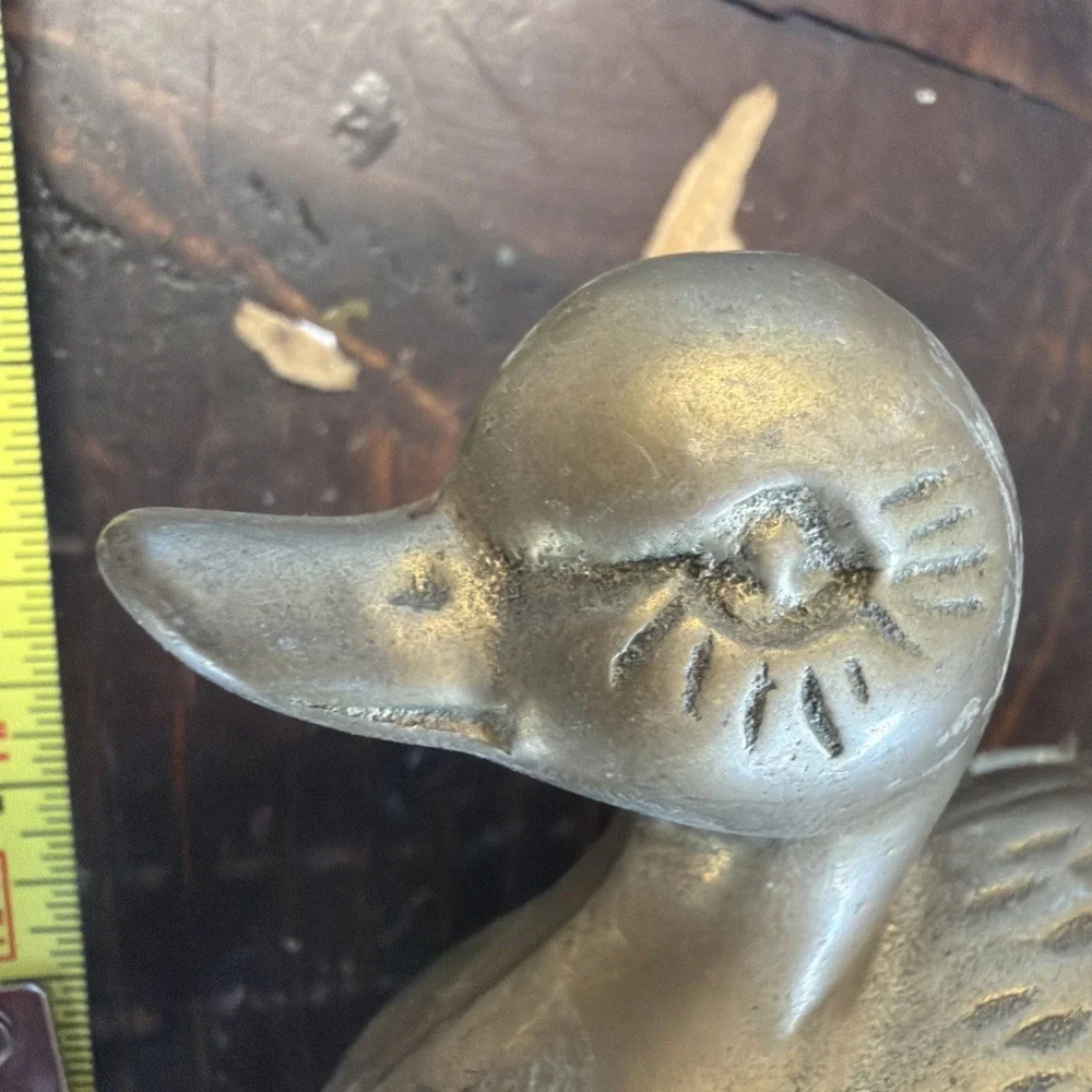 Brass Duck Sculpture